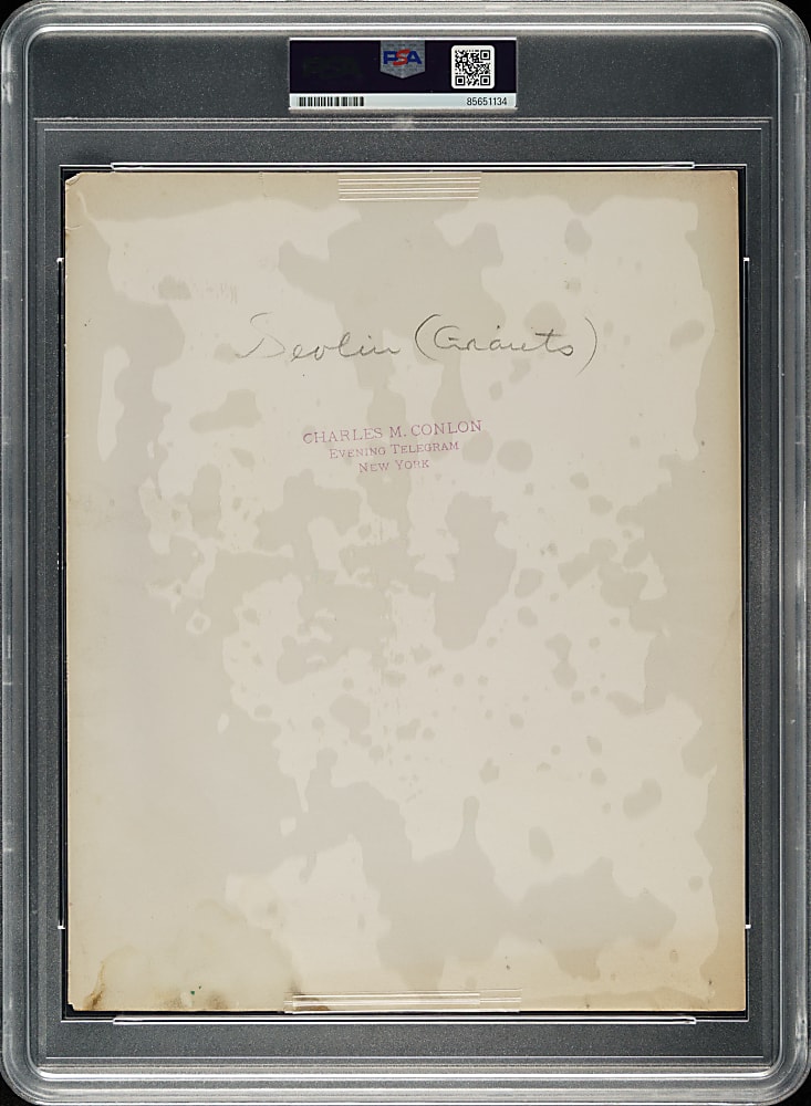 Circa 1911 Art Devlin Original Charles Conlon Photograph PSA/DNA Type I