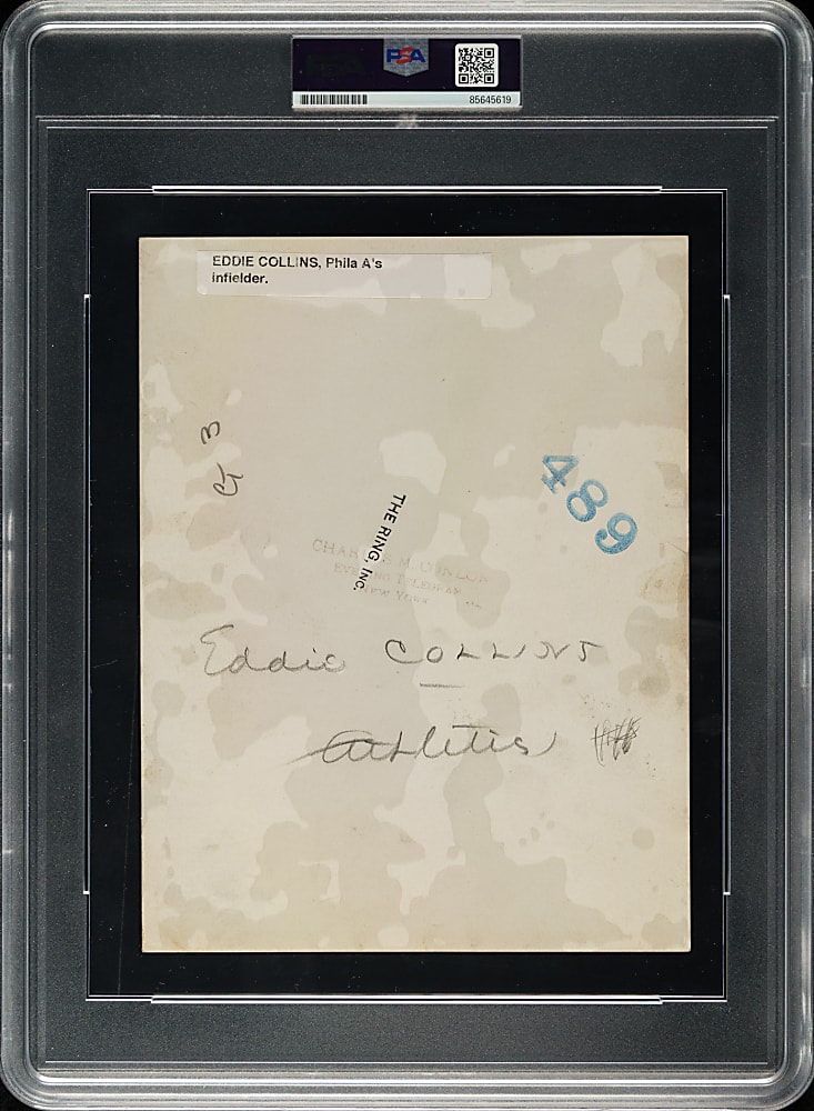 Circa 1927 Eddie Collins Original Charles Conlon Photograph PSA/DNA Type I