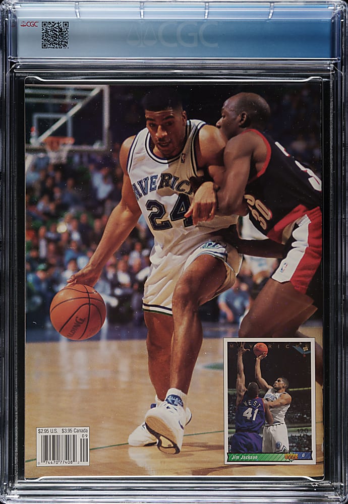 1993 Beckett Basketball Monthly Magazine with Michael Jordan CGC 9.6