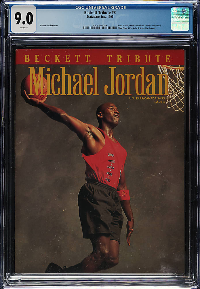 1993 Beckett Tribute Magazine with Michael Jordan CGC 9.0