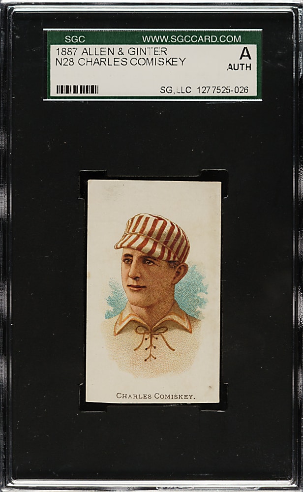 1888 N28 Allen & Ginter Charles Comiskey SGC Authentic