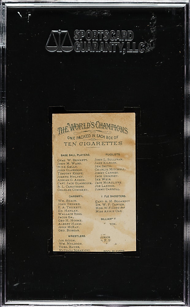 1888 N28 Allen & Ginter Charles Comiskey SGC Authentic