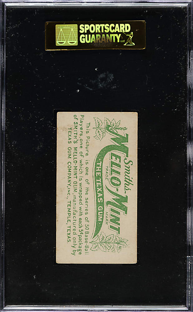 1910 E105 Mello-Mint Gum Nap Lajoie SGC EX 60