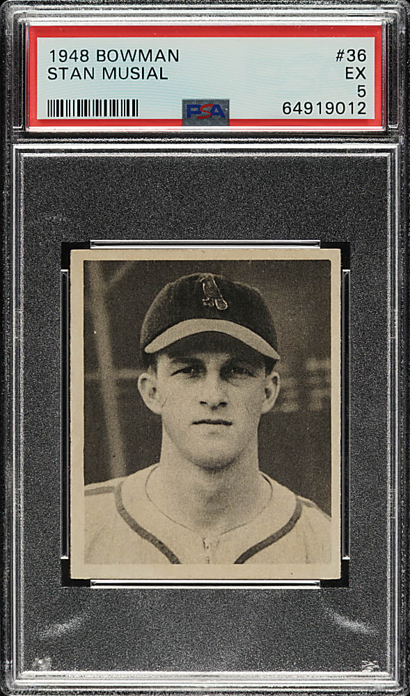 1948 Bowman #36 Stan Musial Rookie PSA EX 5
