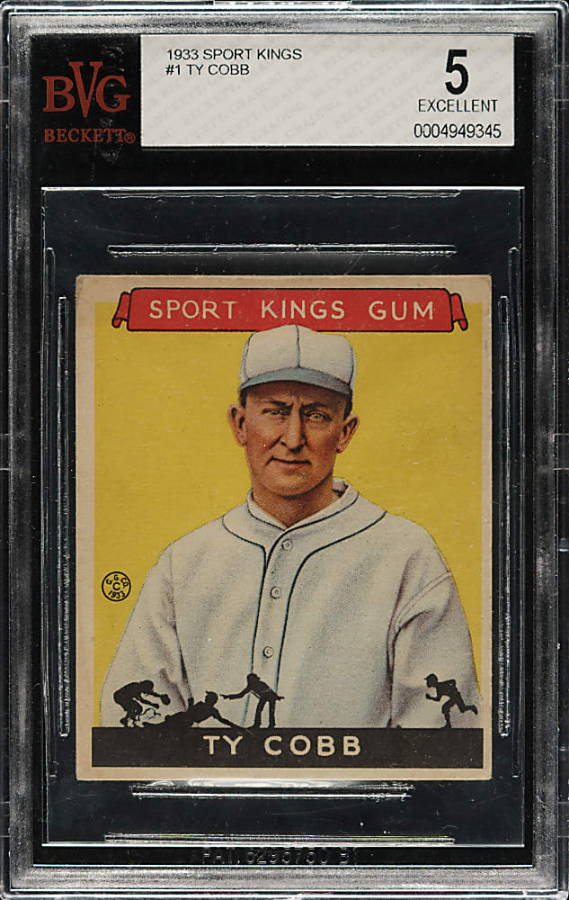 1933 R338 Sport Kings #1 Ty Cobb BVG EX 5