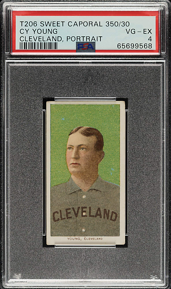 1909-1911 T206 White Border Cy Young Portrait PSA VG-EX 4