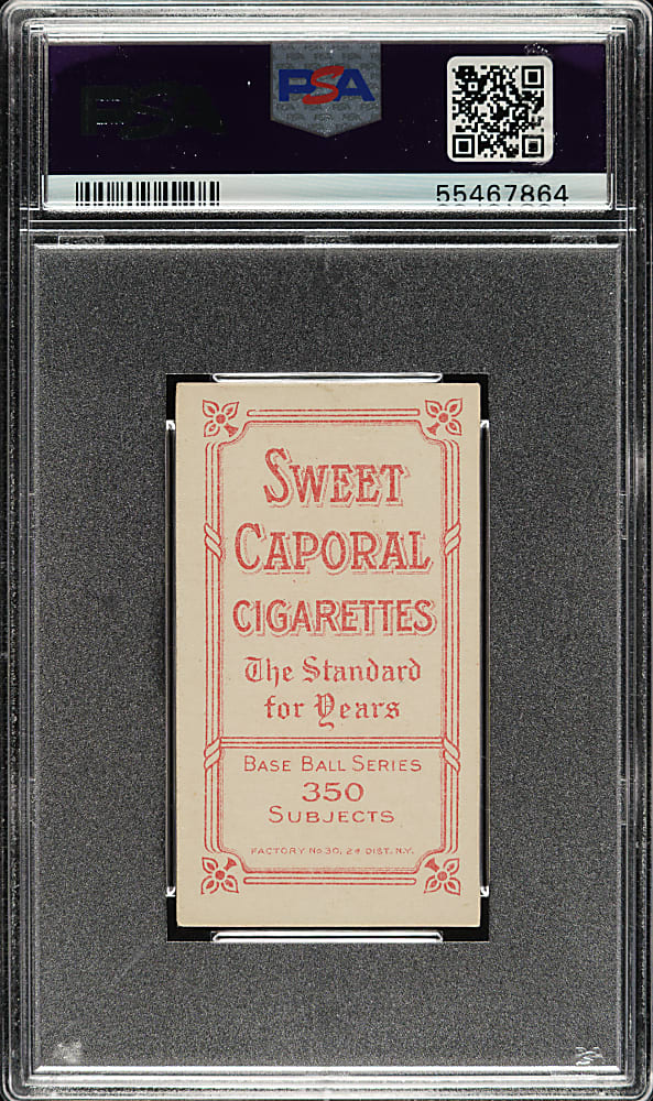 1909-1911 T206 White Border Rube Waddell Throwing PSA EX-MT 6