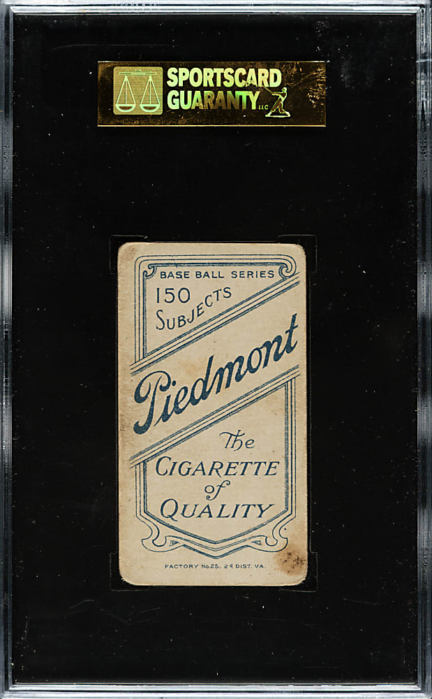 1909-1911 T206 White Border Christy Mathewson White Cap SGC VG 40