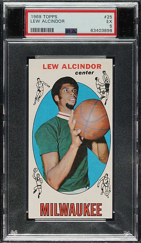 1969-1970 Topps Basketball #25 Lew Alcindor Rookie PSA EX 5