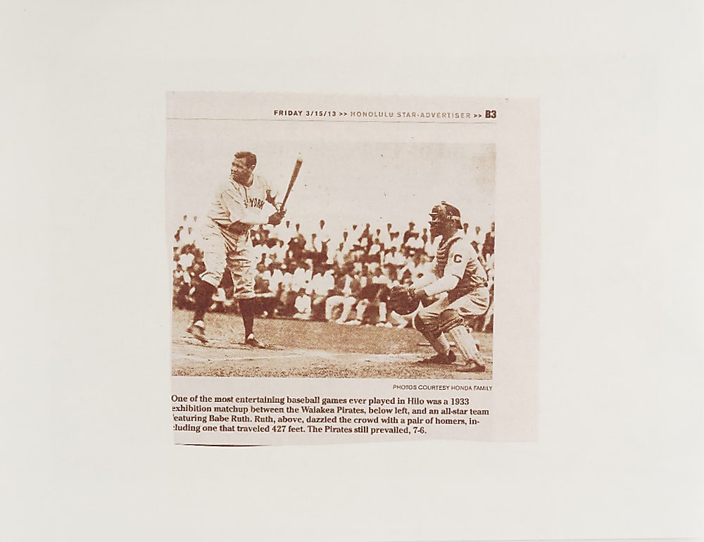 1933 Babe Ruth Single-Signed Baseball with Provenance PSA/DNA NM 7