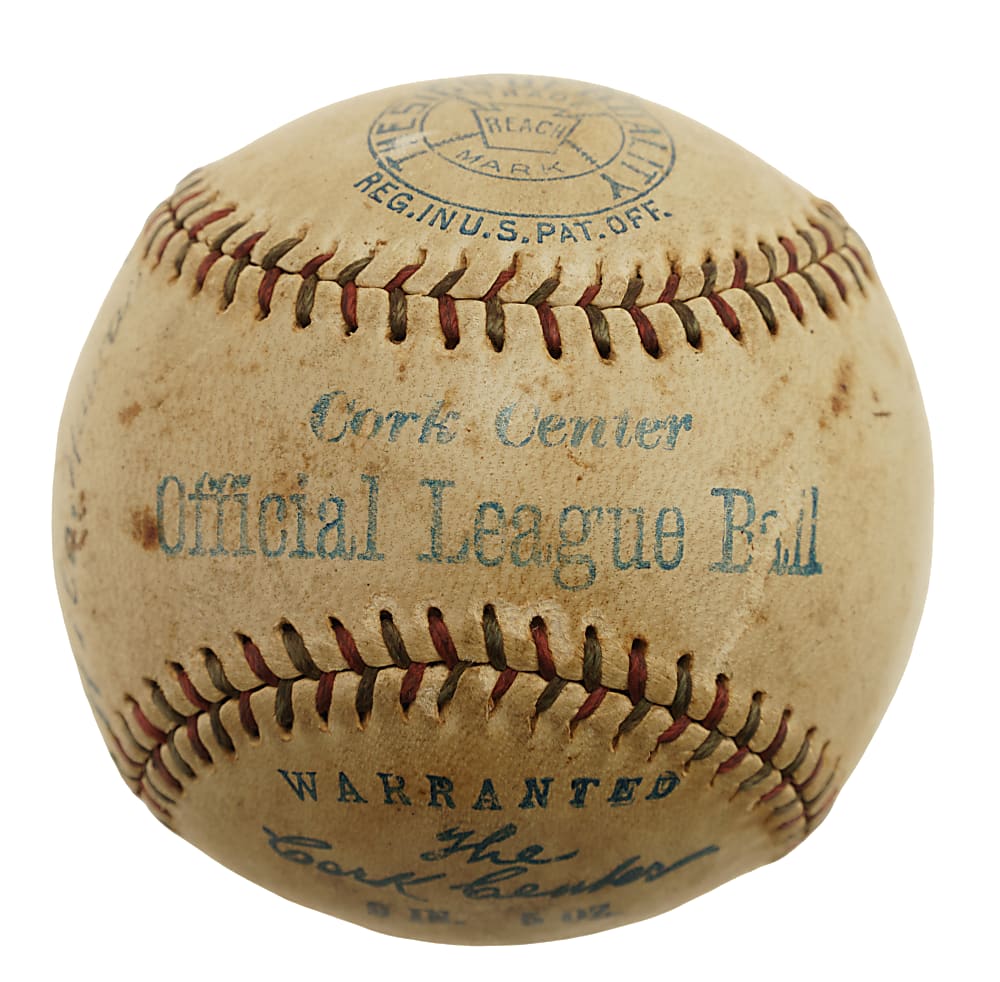 1933 Babe Ruth Single-Signed Baseball with Provenance PSA/DNA NM 7