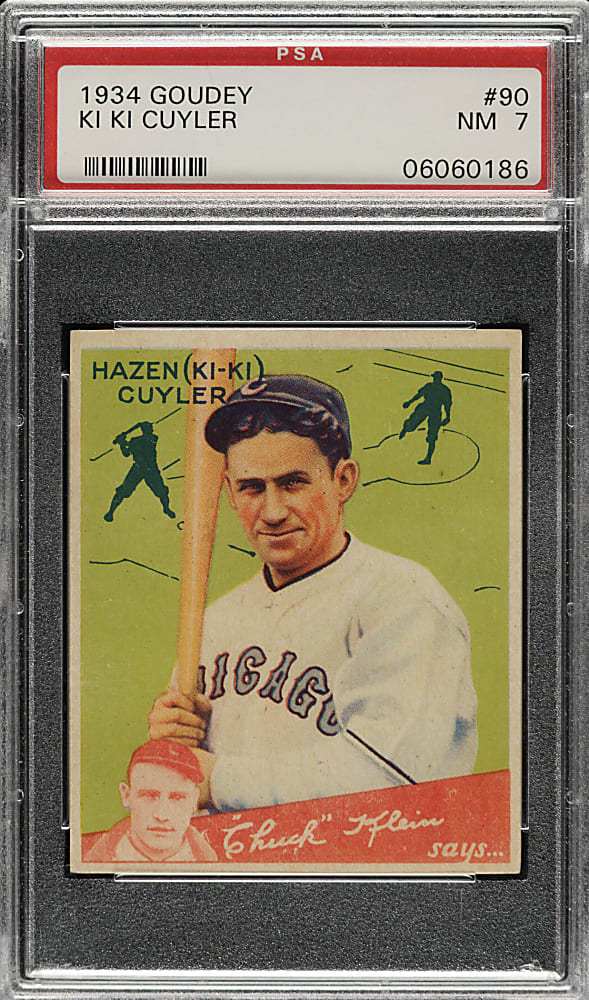 1934 R320 Goudey #90 KiKi Cuyler PSA NM 7