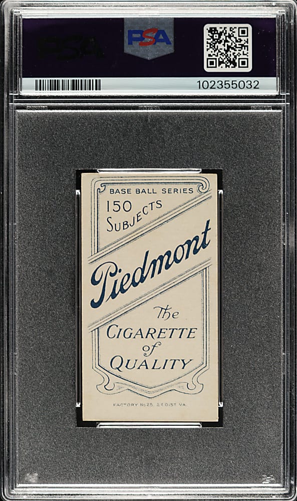 1909-1911 T206 White Border Red Kleinow New York with Bat PSA EX-MT 6