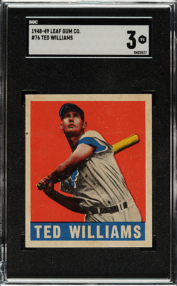 1948-1949 Leaf #76 Ted Williams SGC VG 3