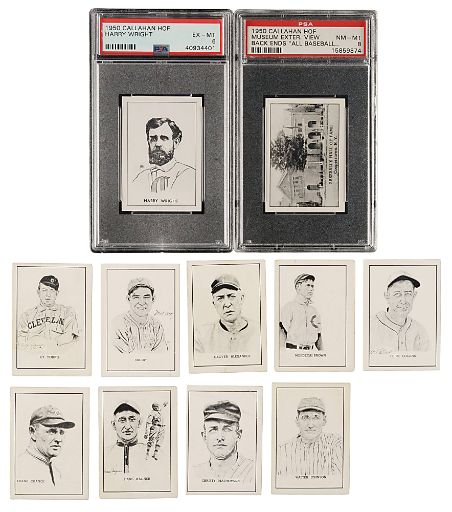 1950-1956 Callahan Hall of Fame Near-Complete Set (73/82)