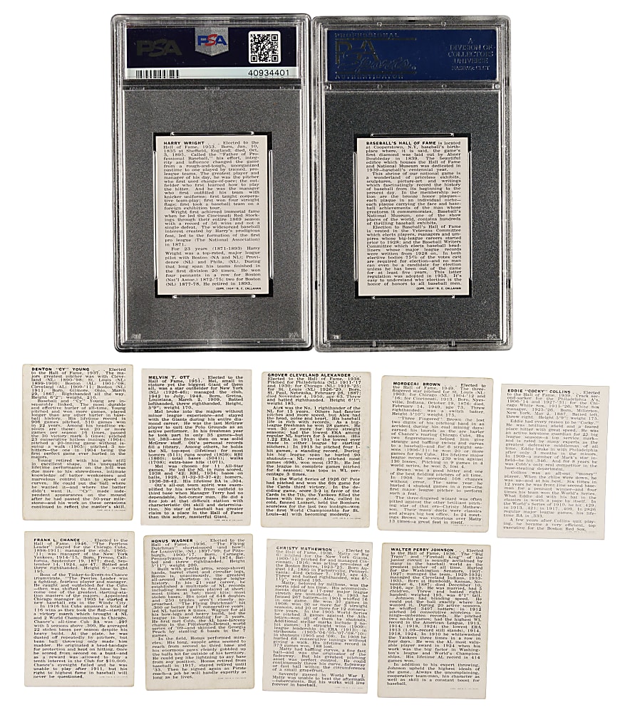 1950-1956 Callahan Hall of Fame Near-Complete Set (73/82)