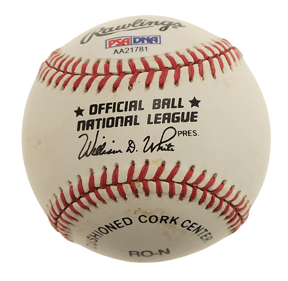 Hank Aaron Single-Signed Baseball - PSA/DNA
