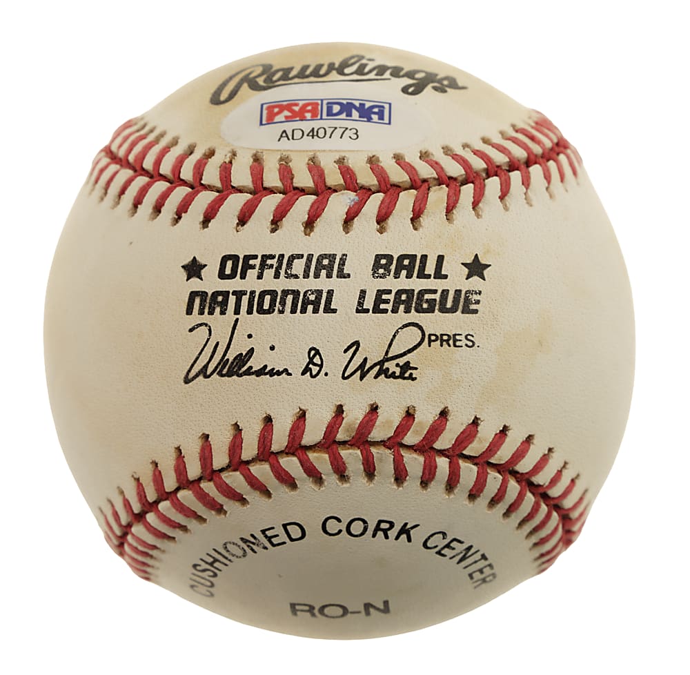 Hank Aaron Single-Signed Baseball - PSA/DNA