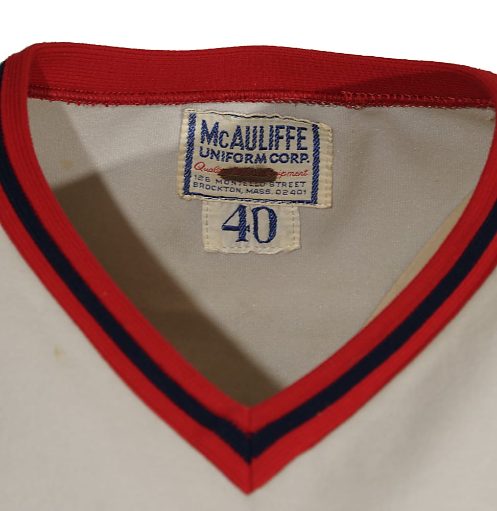 1977-1978 Jerry Remy and Doug Griffin Boston Red Sox Signed Game-Used Jersey - PSA/DNA and Beckett