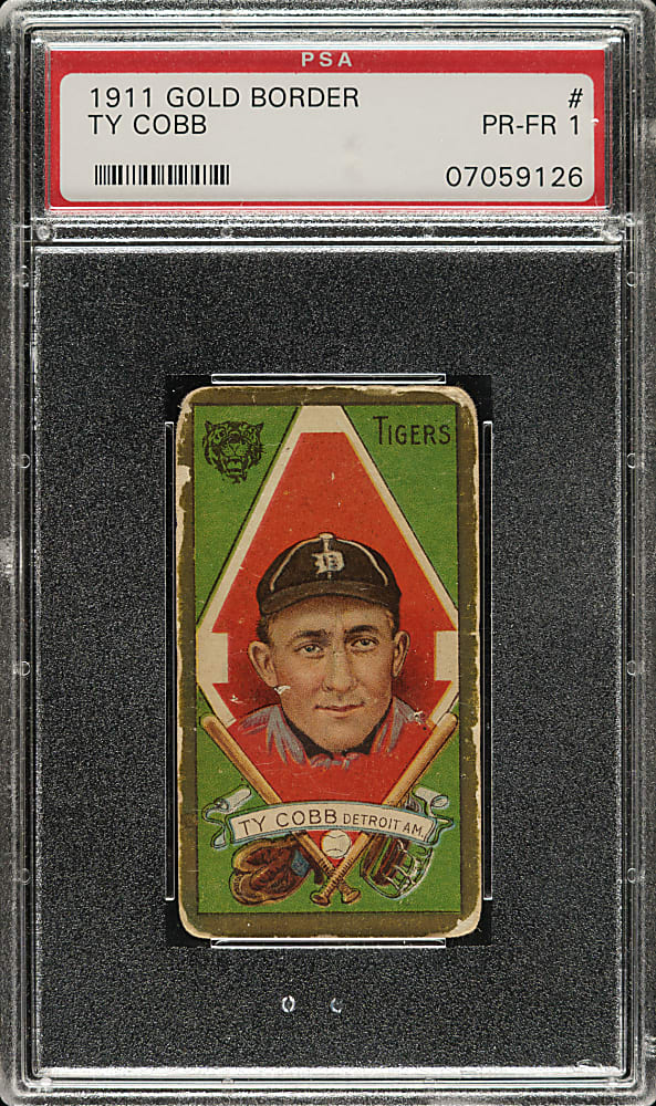 1911 T205 Gold Border Ty Cobb PSA POOR 1