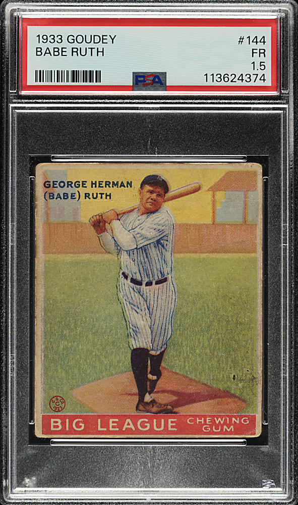 1933 R319 Goudey #144 Babe Ruth PSA FAIR 1.5