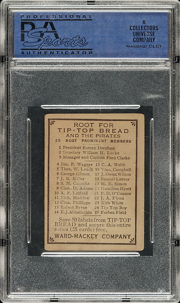 1910 D322 Tip Top Bread Kirby White PSA VG-EX 4