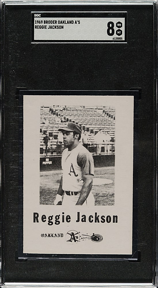 1969 Oakland A's Broder Reggie Jackson Rookie SGC NM/MT 8 - 1 of 1 - Highest Graded!