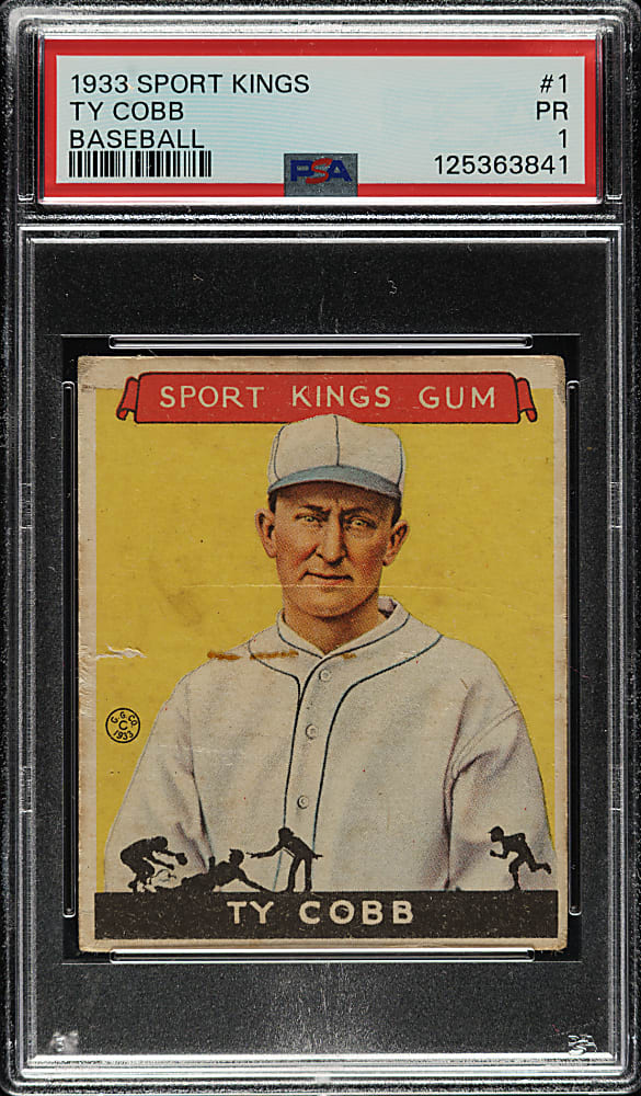 1933 R338 Sport Kings #1 Ty Cobb PSA POOR 1