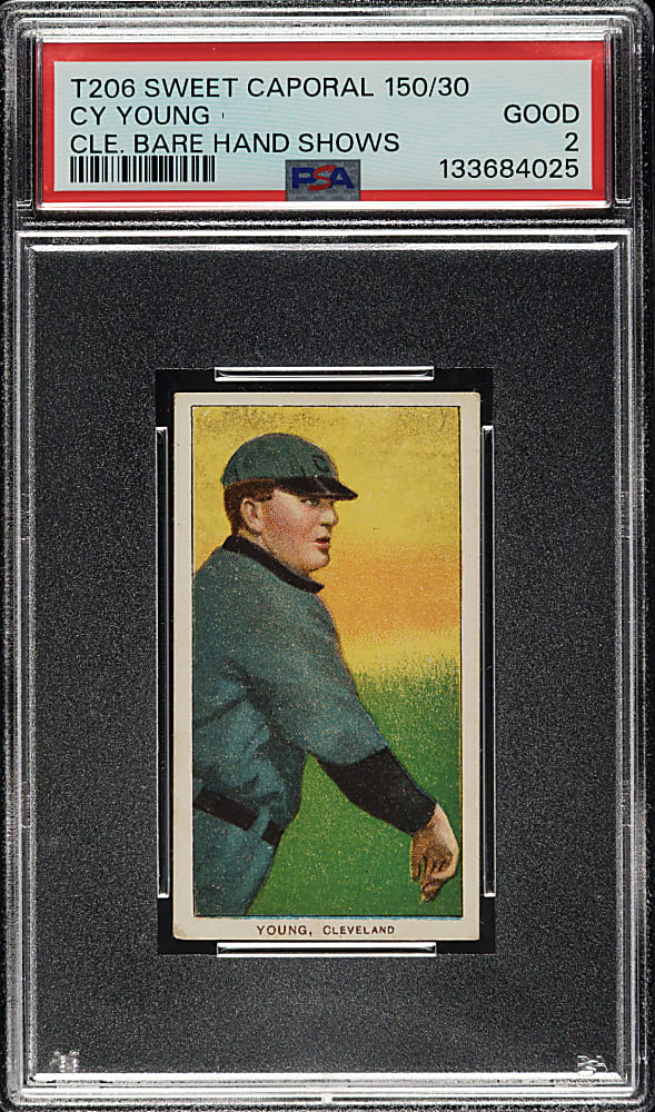 1909-1911 T206 White Border Cy Young Bare Hand Shows PSA GOOD 2