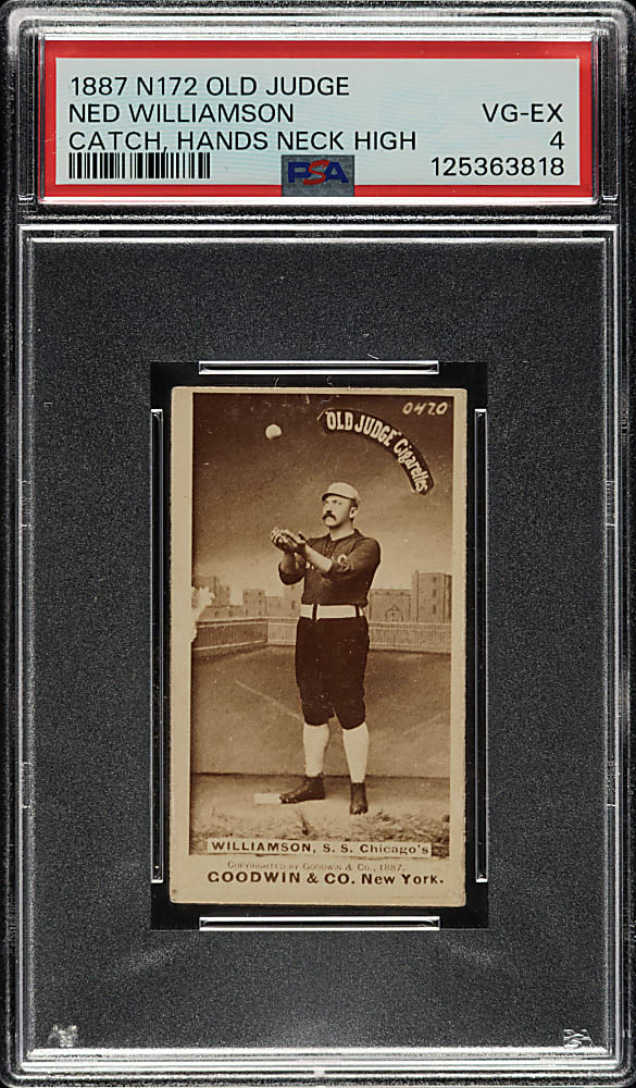 1887 N172 Old Judge Ned Williamson PSA VG-EX 4