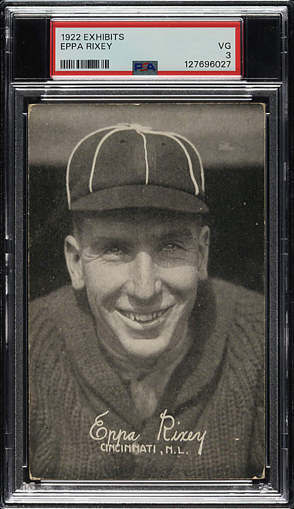 1922 Exhibits Eppa Rixey PSA VG 3