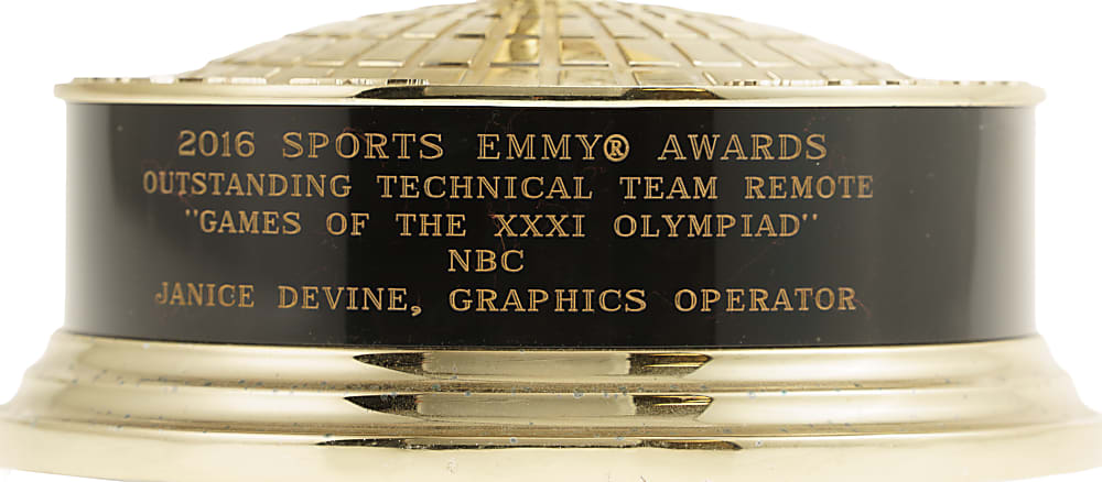 2016 National Academy of Television Arts and Sciences Emmy Award - "Games of the XXXI Olympiad"