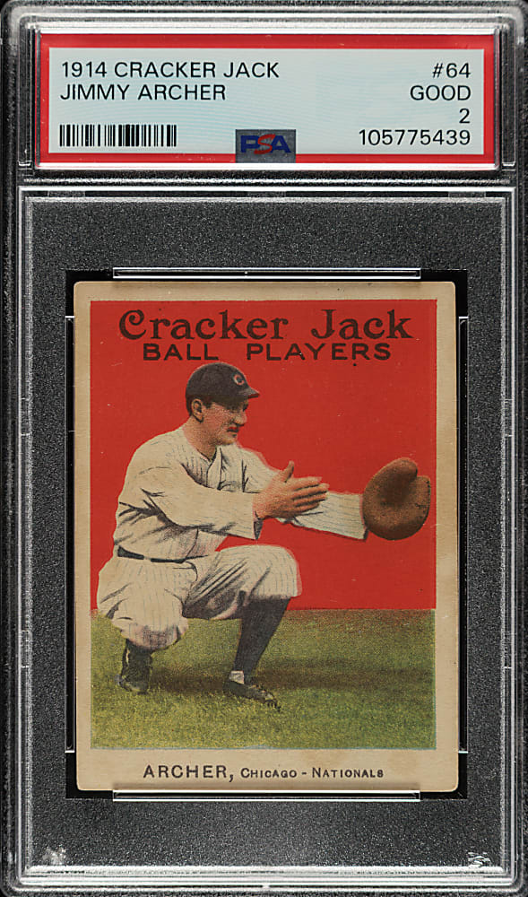 1914 E145 Cracker Jack #64 Jimmy Archer PSA GOOD 2