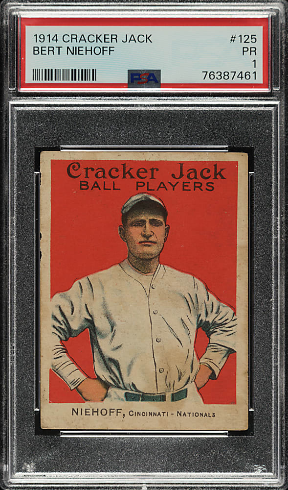 1914 E145 Cracker Jack #125 Bert Niehoff PSA POOR 1