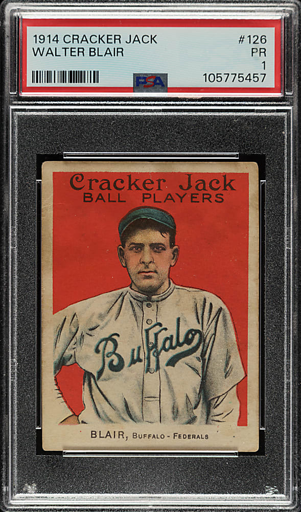 1914 E145 Cracker Jack #126 Walter Blair PSA POOR 1