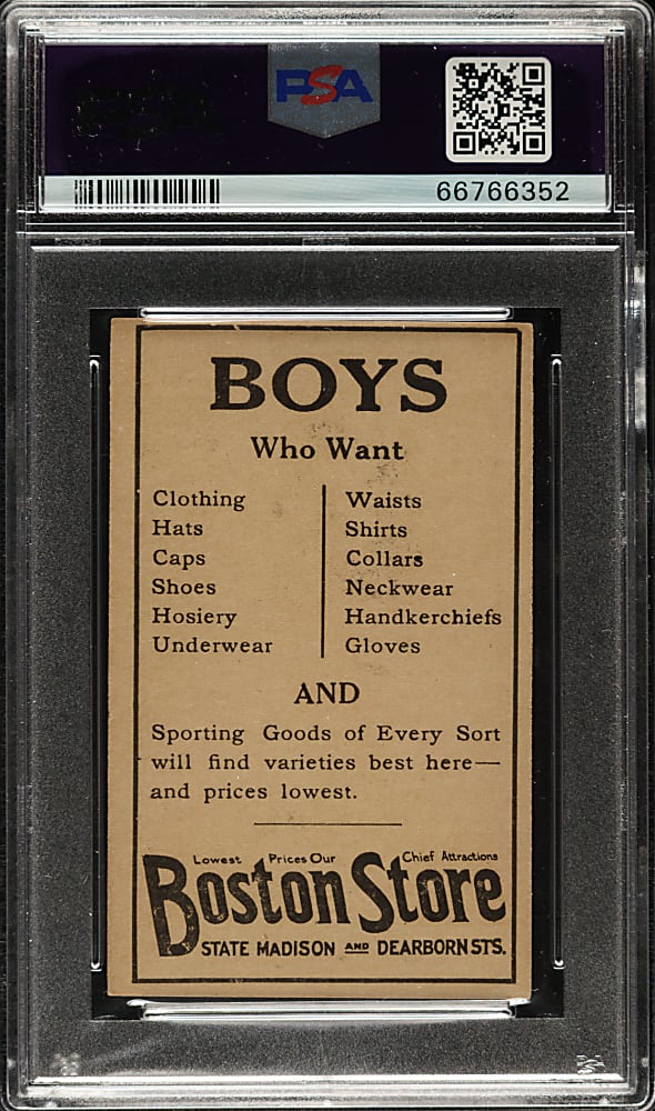 1917 H801-8 Boston Store #127 Arthur Nehf PSA EX-MT 6