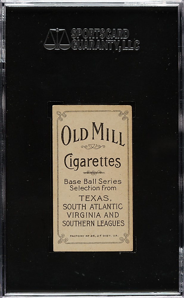 1909-1911 T206 White Border Juan Violat Southern Leaguer SGC EX 60 - Old Mill Back