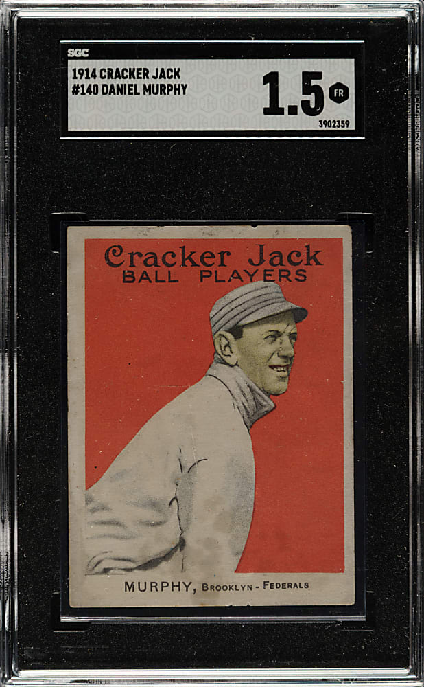 1914 E145 Cracker Jack #140 Daniel Murphy SGC FAIR 1.5