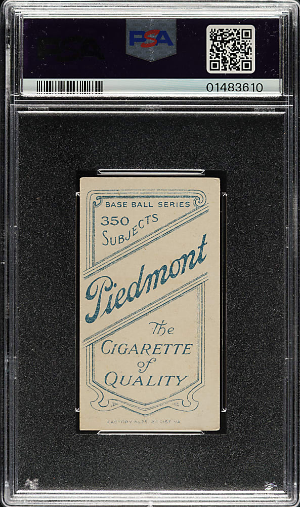 1909-1911 T206 White Border Roger Bresnahan with Bat PSA EX-MT 6