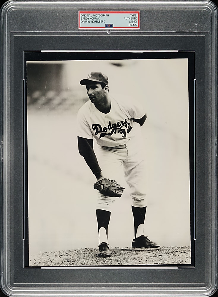 Circa 1960s Sandy Koufax Original Darryl Norenberg Photograph PSA/DNA Type I