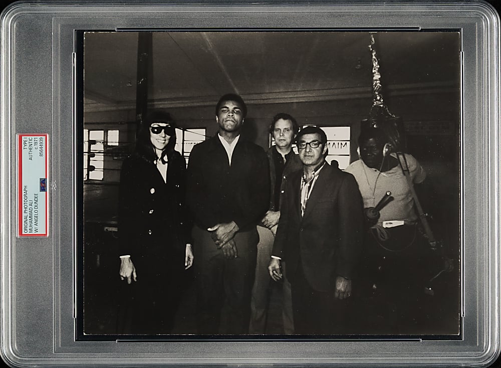 Circa 1971 Muhammad Ali and Angelo Dundee Original Photograph PSA/DNA Type I