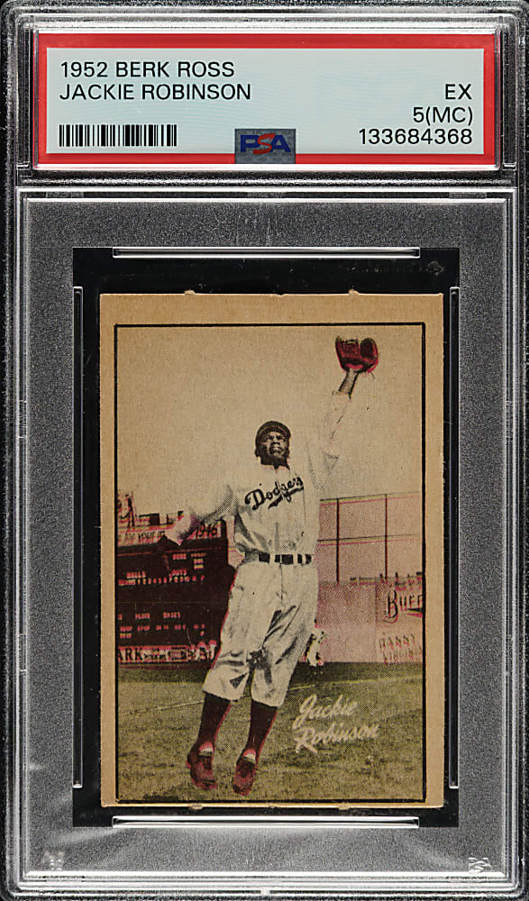 1952 Berk Ross Jackie Robinson PSA EX 5 (MC)