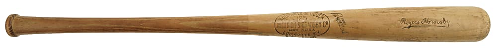 Circa 1953 Rogers Hornsby Cincinnati Reds Practice-Used Professional Model Coach's Bat - PSA/DNA