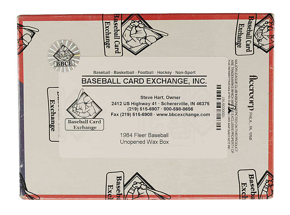 1984 Fleer Unopened Wax Box (36 Packs) - BBCE