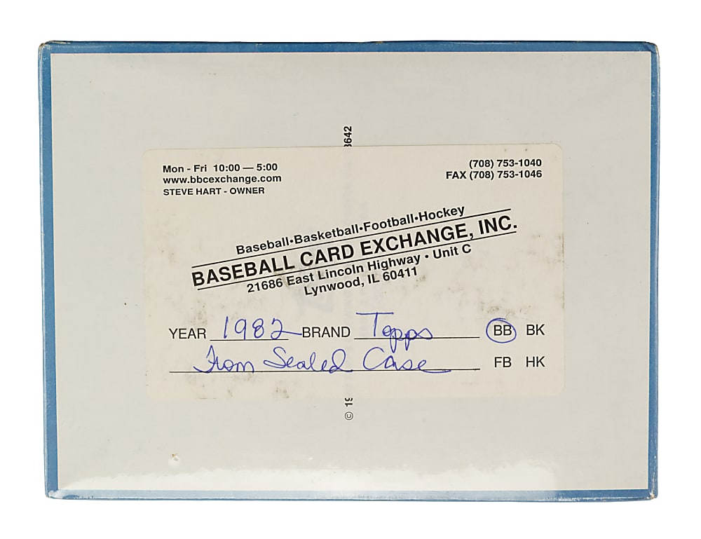 1982 Topps Unopened Wax Box (36 Packs) - BBCE - From a Sealed Case (FASC)