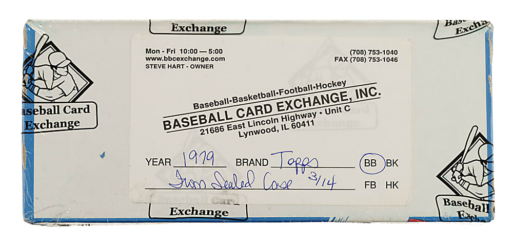 1979 Topps Unopened Vending Box - BBCE - From a Sealed Case (FASC)