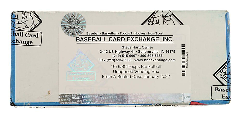 1979-1980 Topps Basketball Unopened Vending Box - BBCE - From a Sealed Case (FASC)