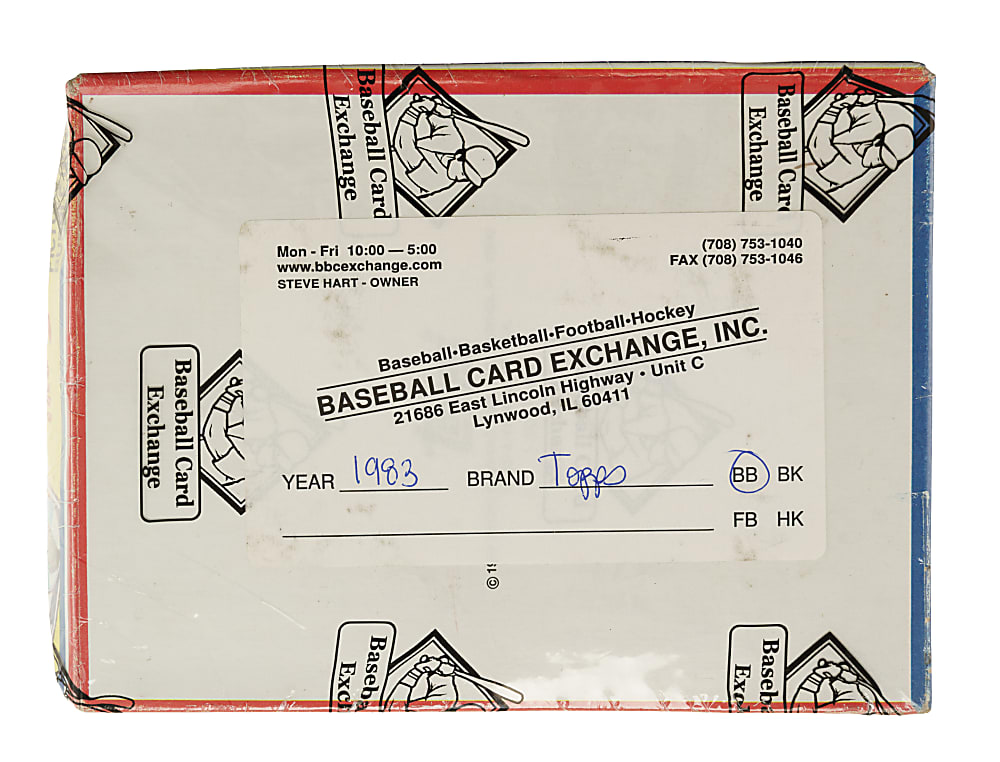1983 Topps Unopened Wax Box (36 Packs) - BBCE
