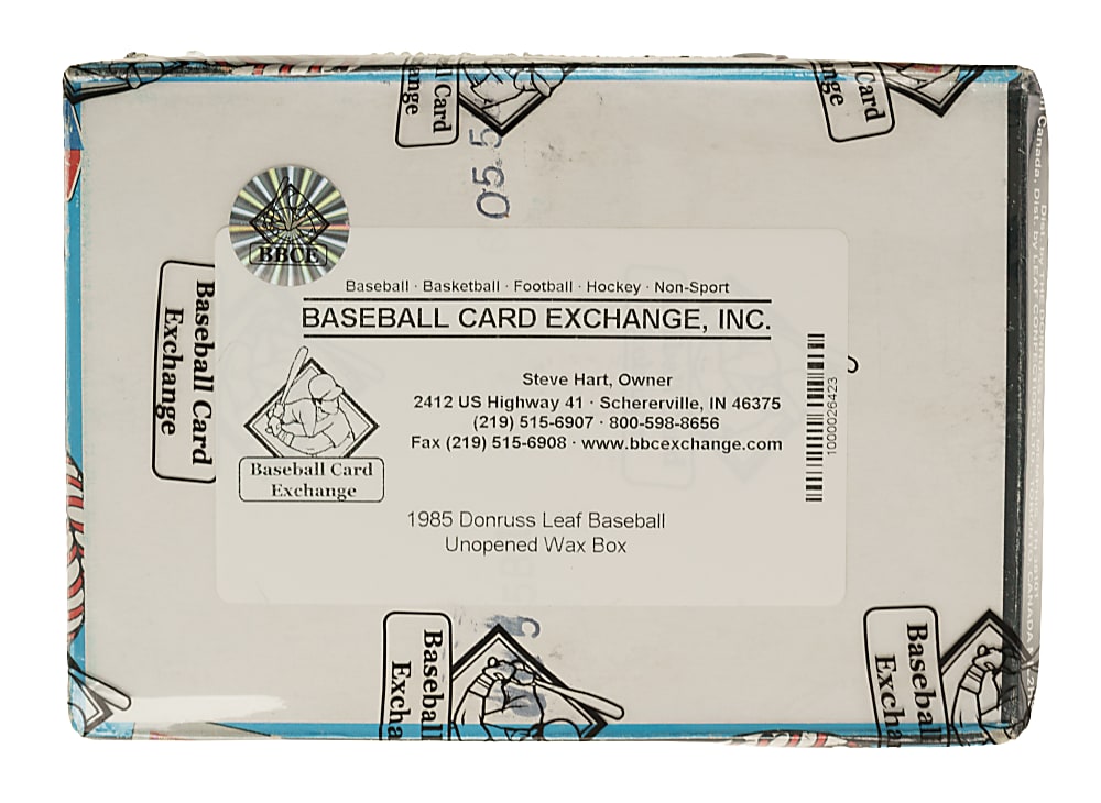 1985 Donruss Leaf Unopened Wax Box (36 Packs) - BBCE