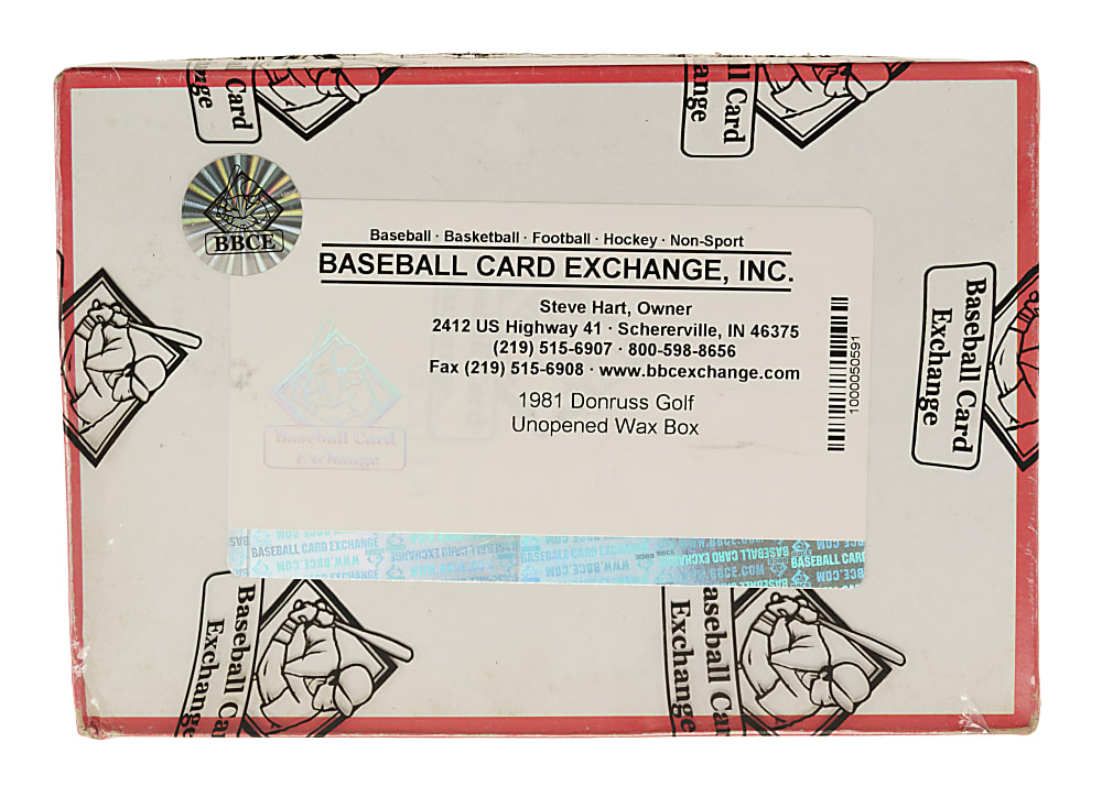 1981 Donruss Golf Stars Unopened Wax Box (36 Packs) - BBCE